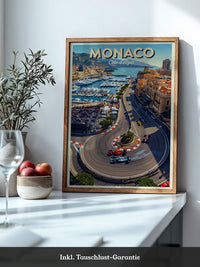 Monaco Rennstrecke Vogelperspektive