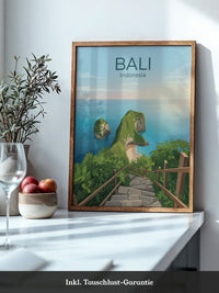 Bali Meerblick Treppenabstieg
