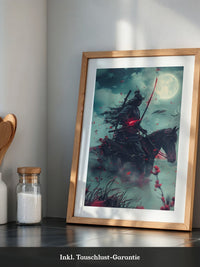 Samurai Reiter Mondlicht