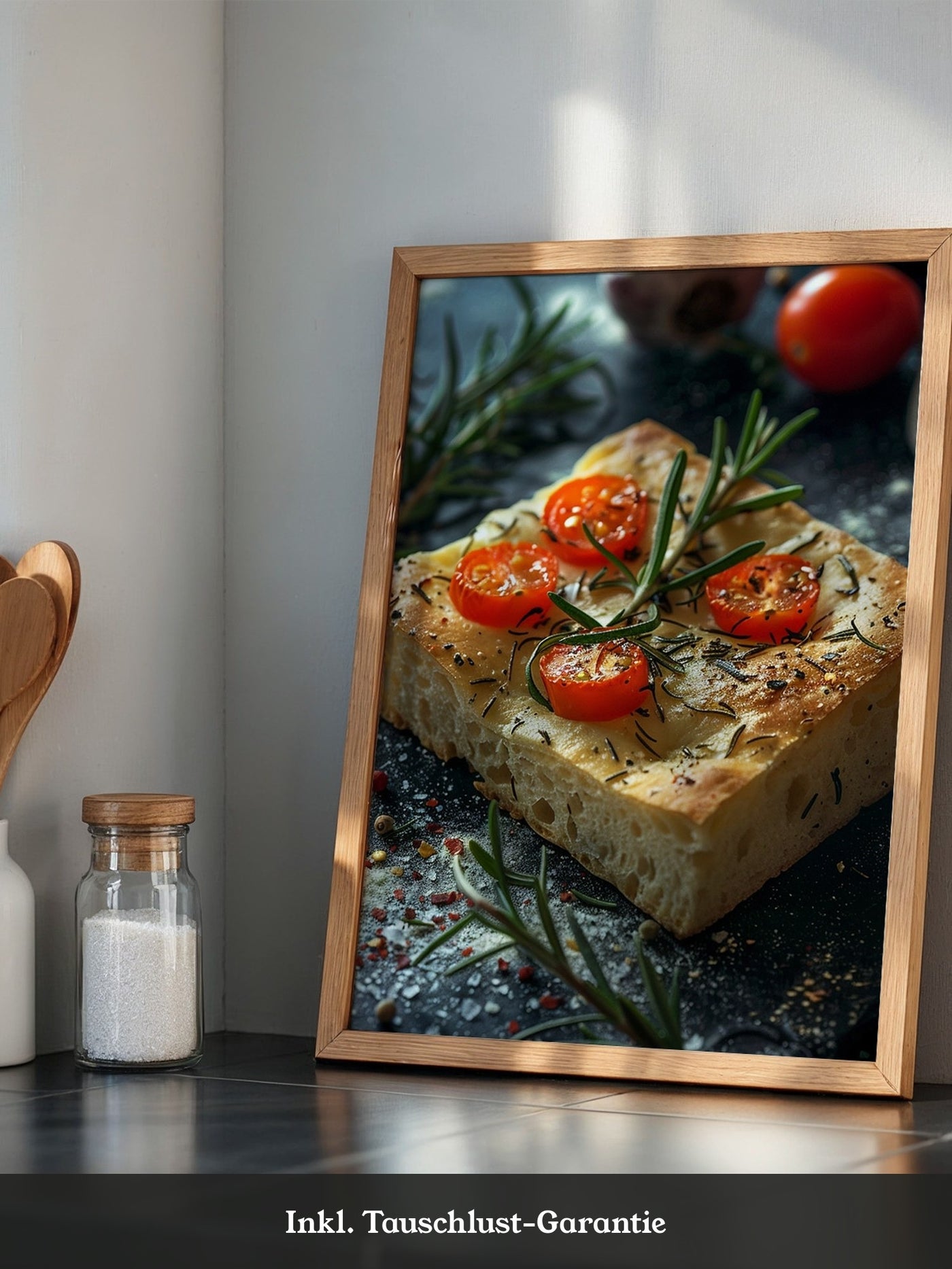 Focaccia Tomaten Rosmarin Rustikal
