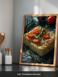 Focaccia Tomaten Rosmarin Rustikal