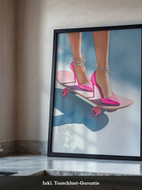 High Heels Skateboard Pink