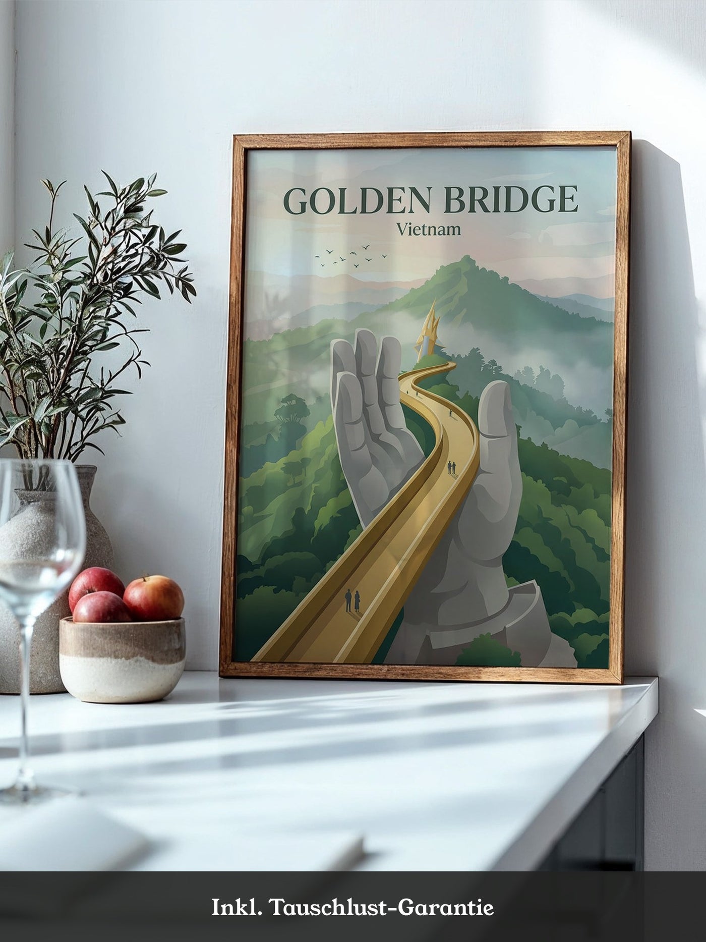 Goldene Brücke Vietnam Mystisch