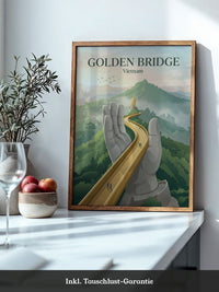 Goldene Brücke Vietnam Mystisch