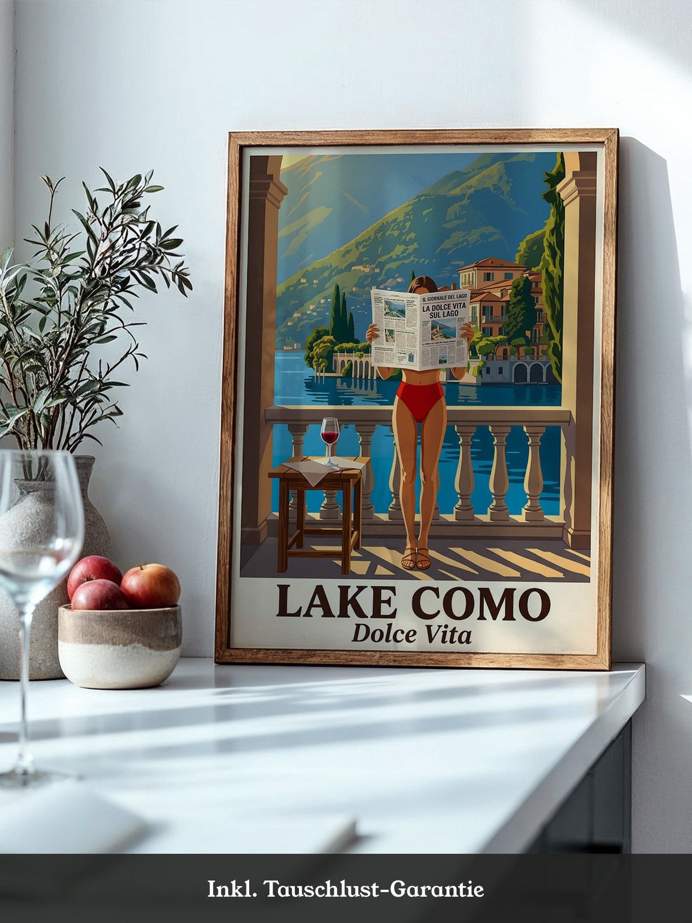 Lake Como Zeitung Sonnenbalkon