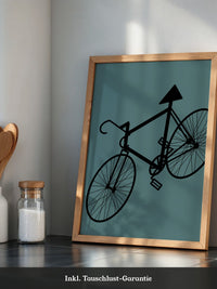 Fahrrad Grafik minimalistisch