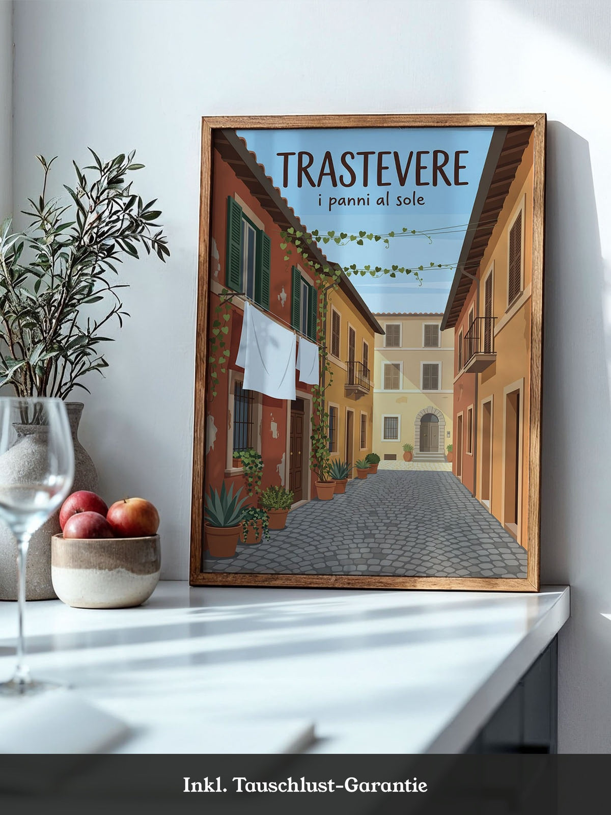 Trastevere Illustration Gasse