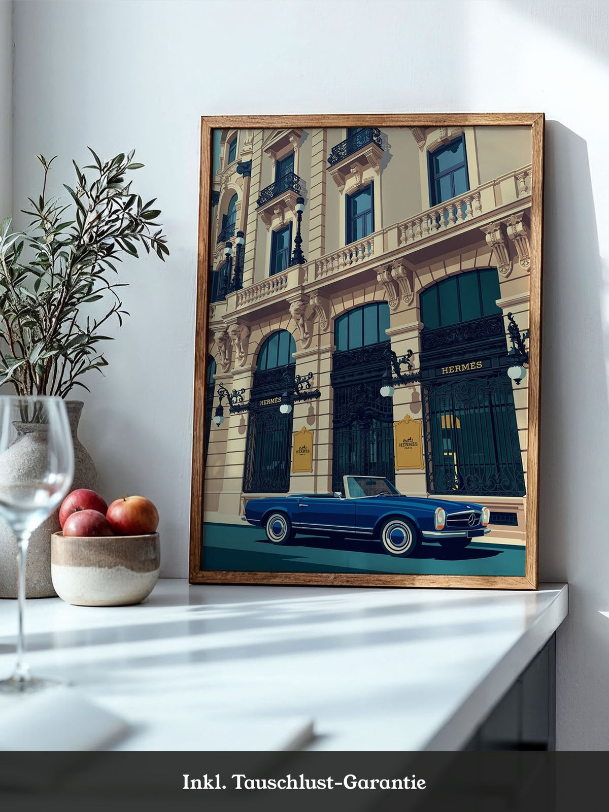 Blauer Sportwagen Luxus Retro