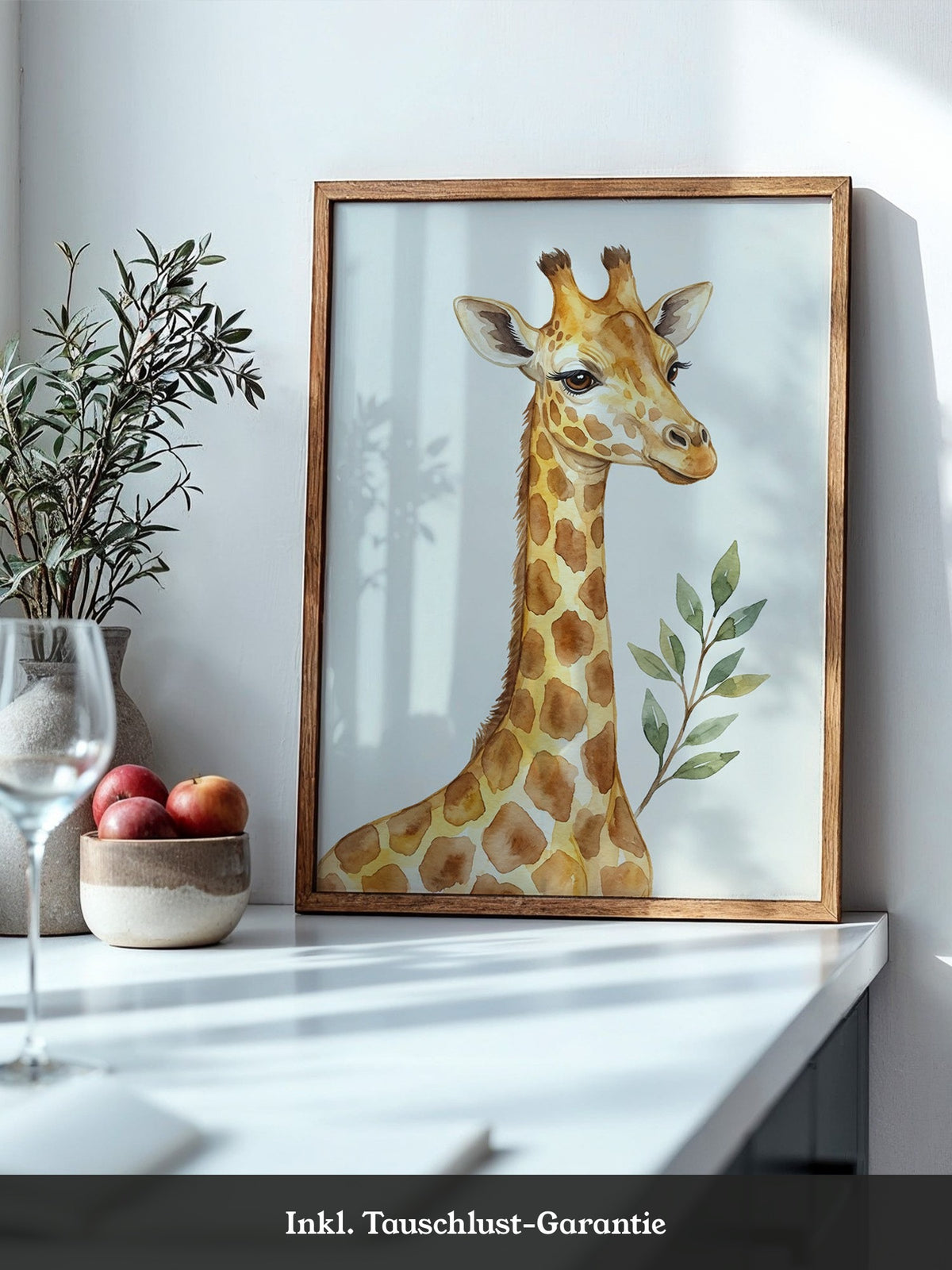 Giraffe Aquarell Sanft