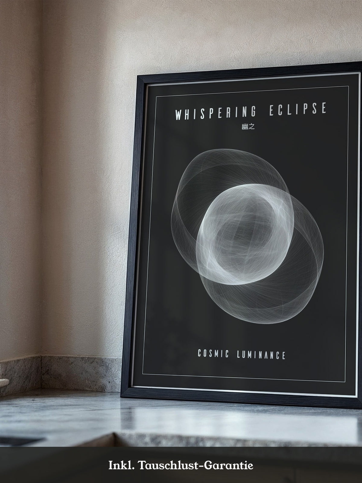 Kosmische Linien Abstrakt Schwarzweiß