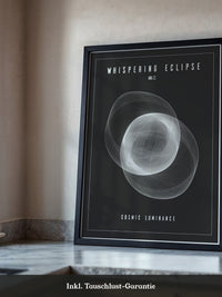 Kosmische Linien Abstrakt Schwarzweiß