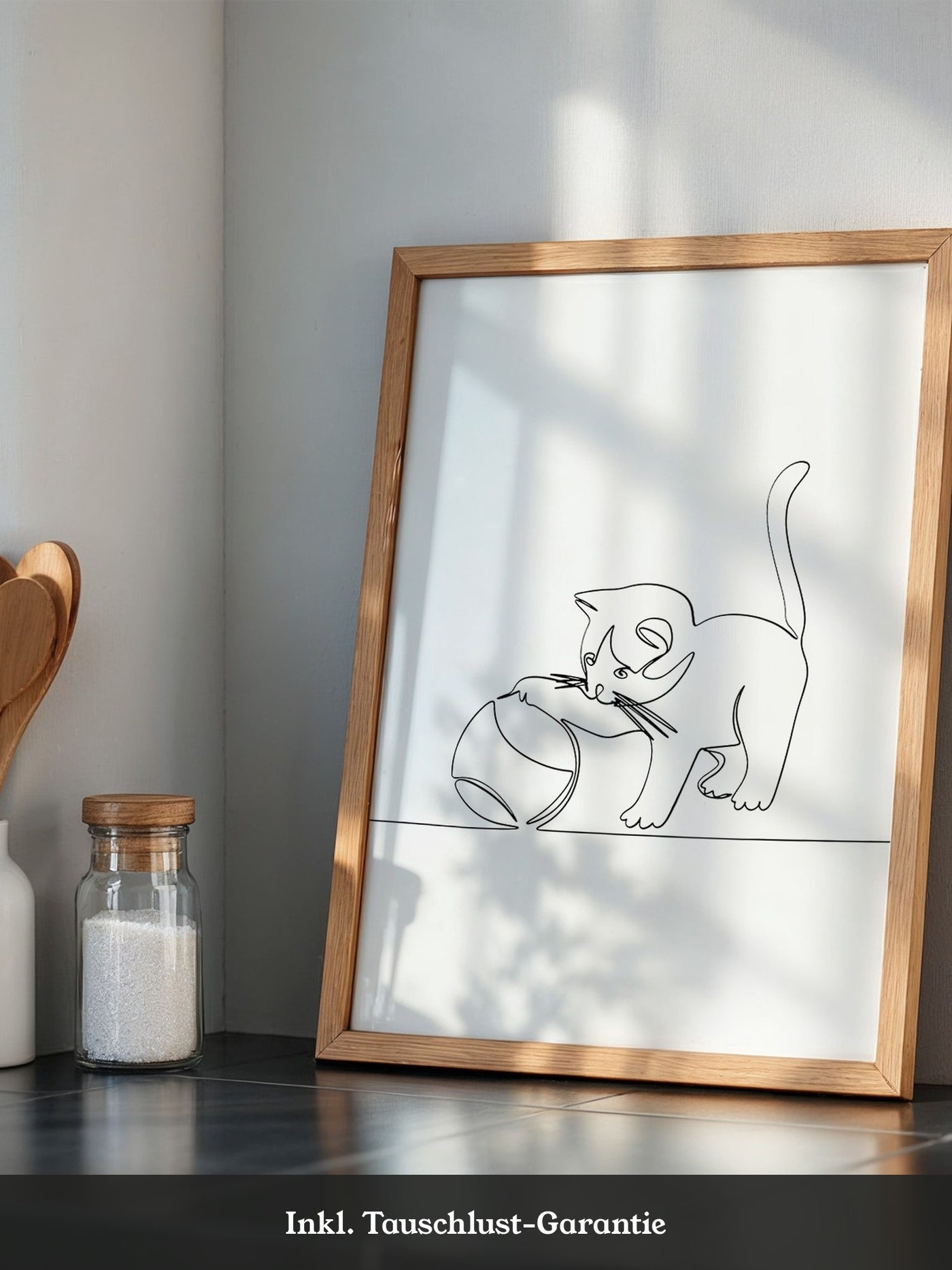 Kätzchen Liniene Kunst Skizze