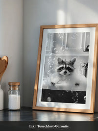 Kleiner Waschbär Badewanne Seifenblasen
