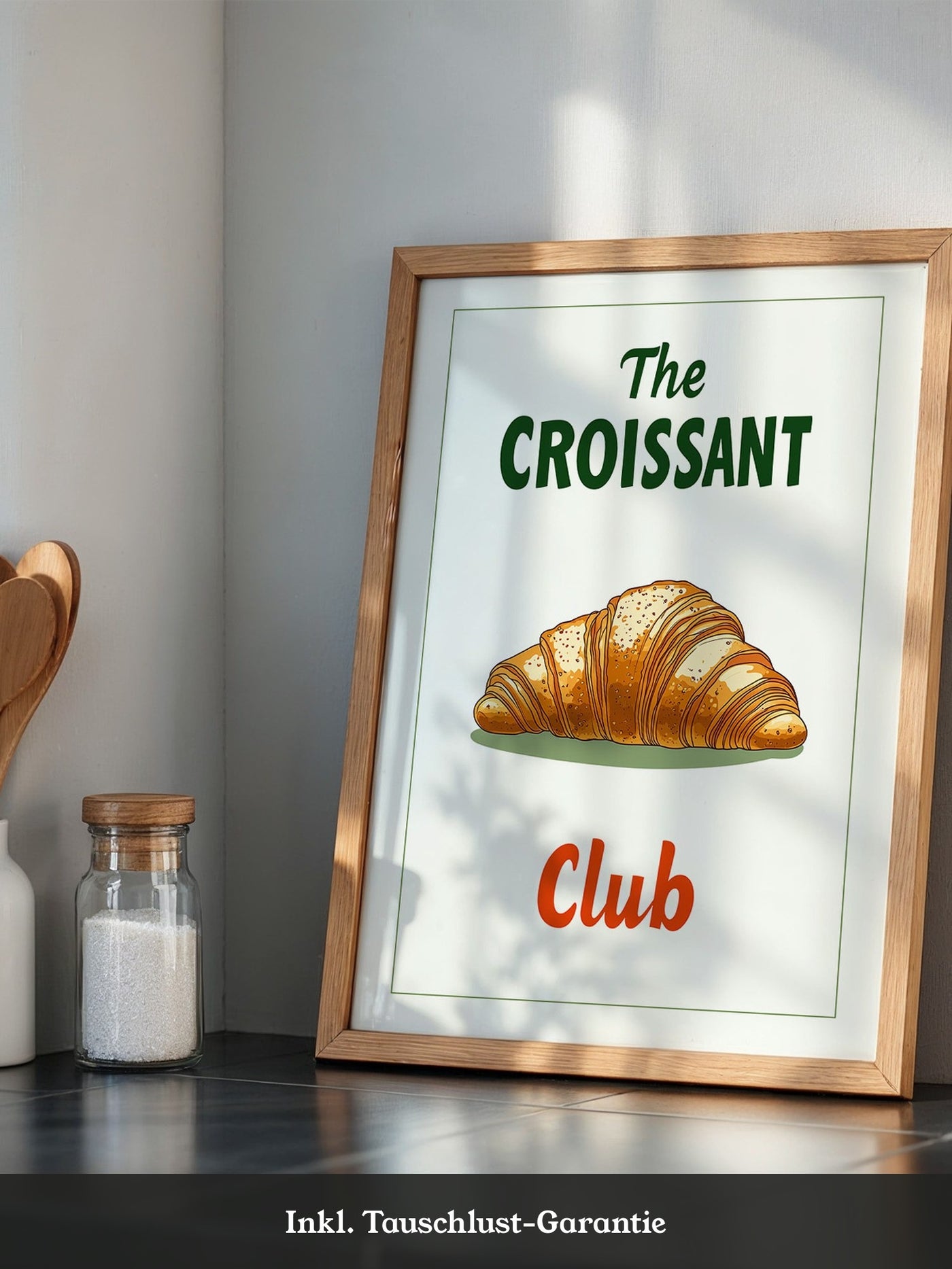 Croissant rustikal Grafik