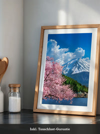 Kirschblüten Berglandscape