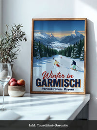 Skifahrer Alpen Winter