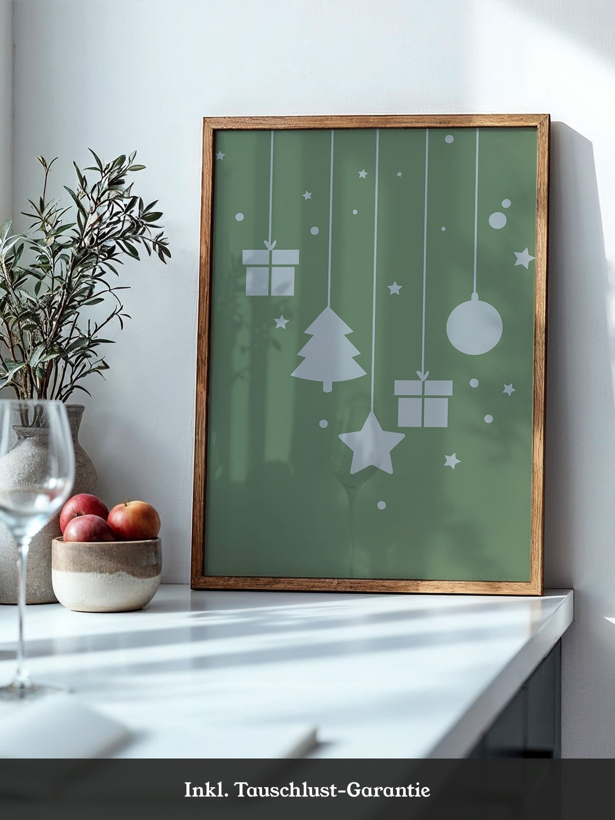 Weihnachtsbaum Geschenke stilisiert