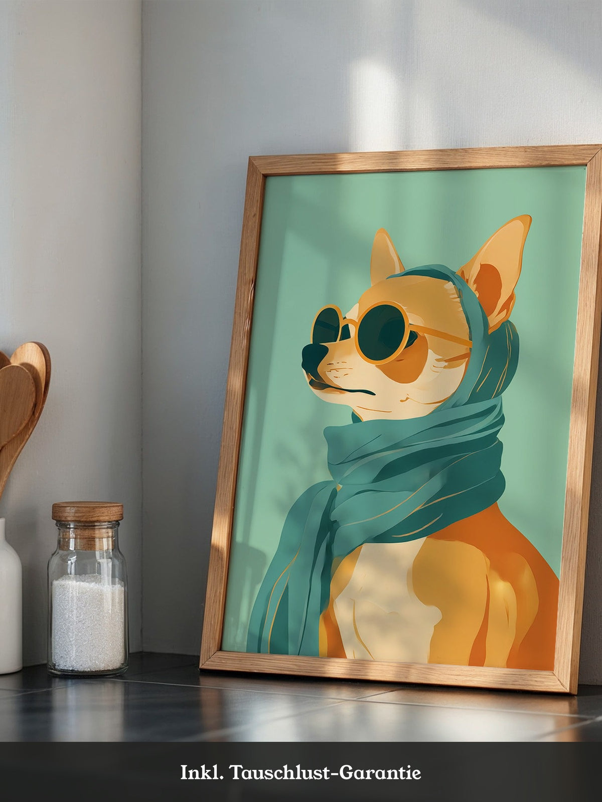 Shiba Hund Retro Look