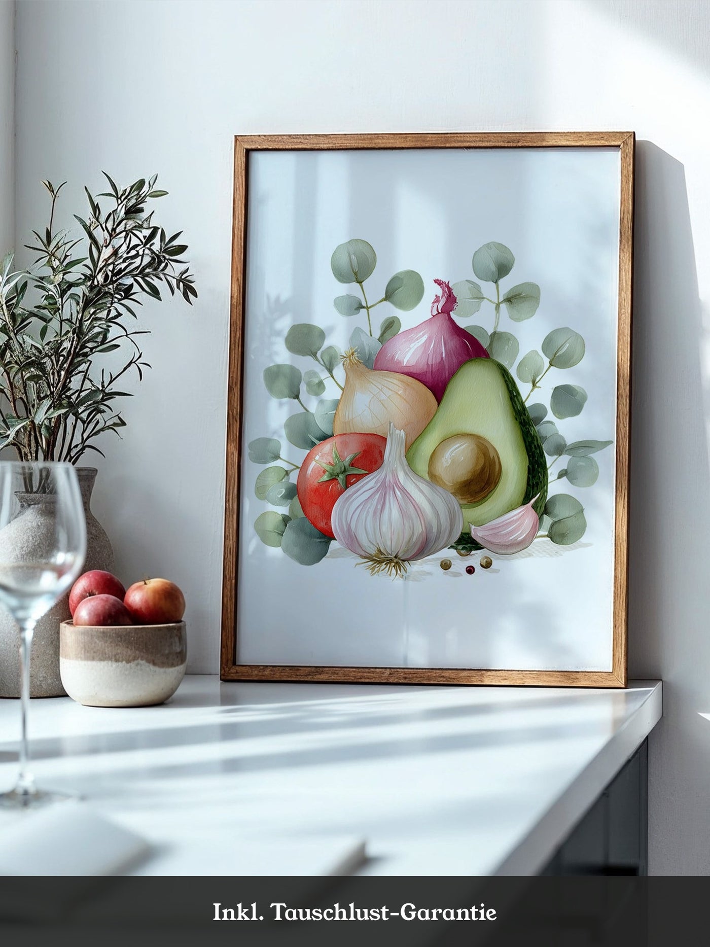 Avocado Stillleben Aquarell