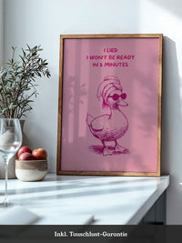 Ente Sonnenbrille rosa Humor
