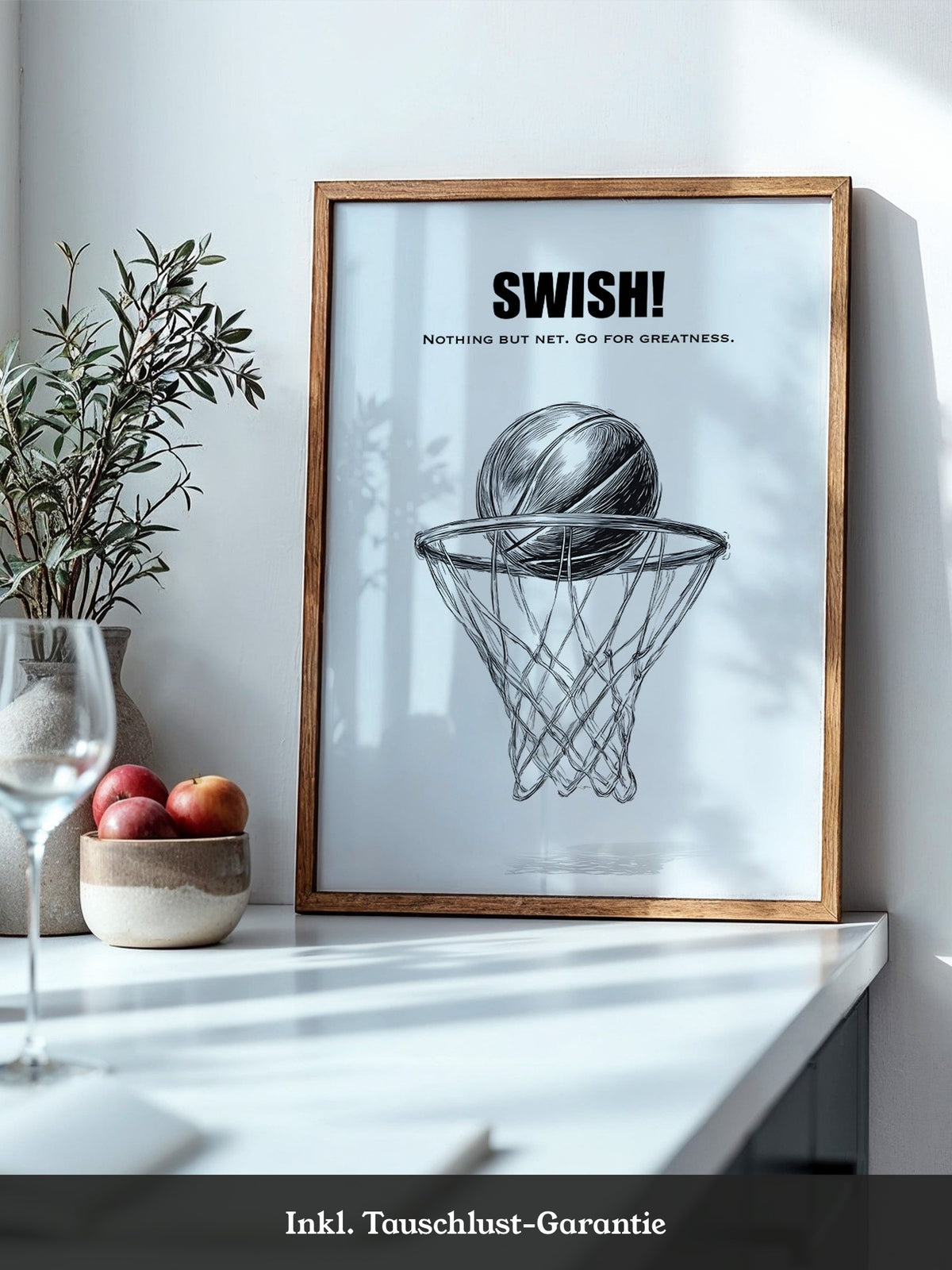 Basketball Korb Strichzeichnung