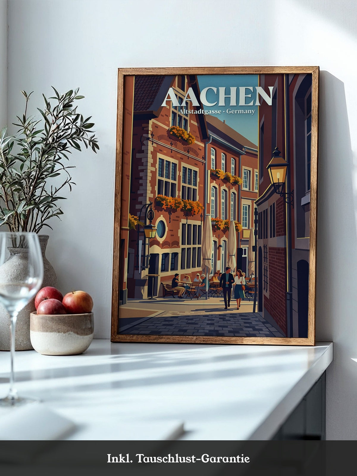 Aachener Altstadt Gasse Retro