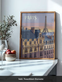 Paris Dachlandschaft Morgenrot