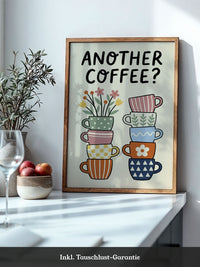 Kaffeetassen Illustration Bunt