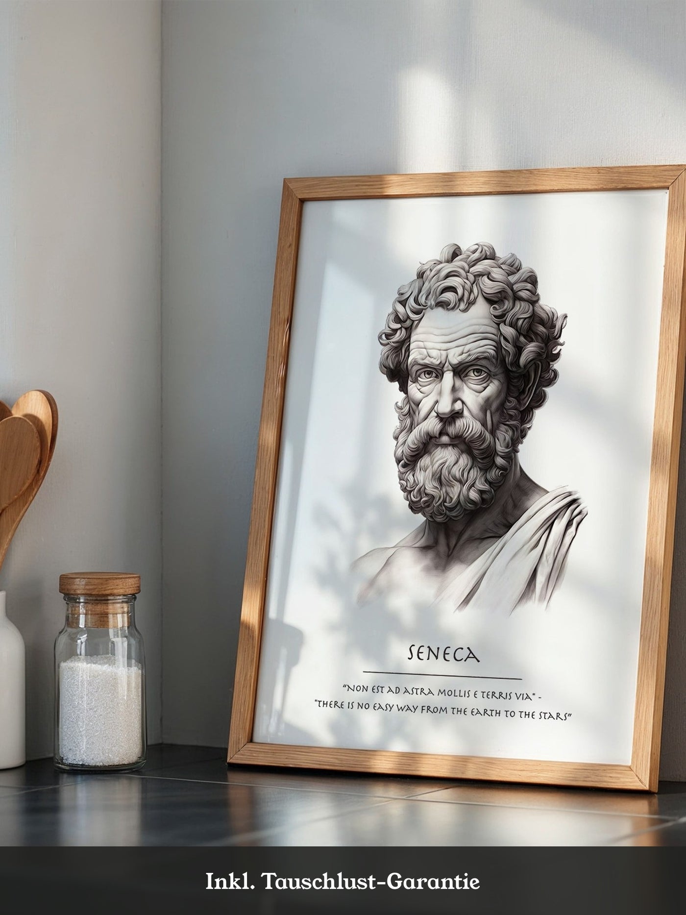 Seneca Büste klassisch schwarzweiß