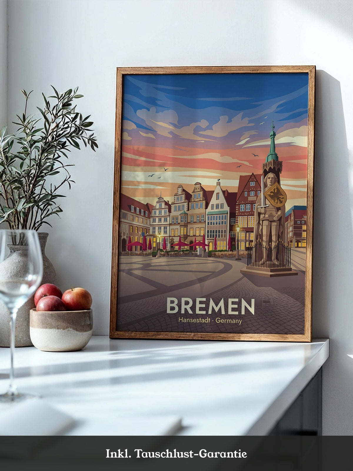 Bremen Altstadt Abendrot