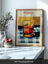 Negroni Glas Retro-Muster