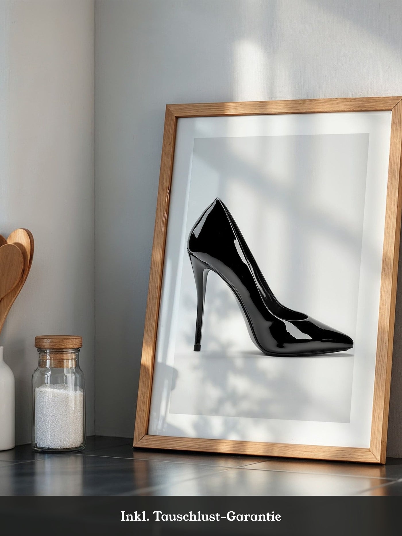 Schwarzer Lackpumps elegant