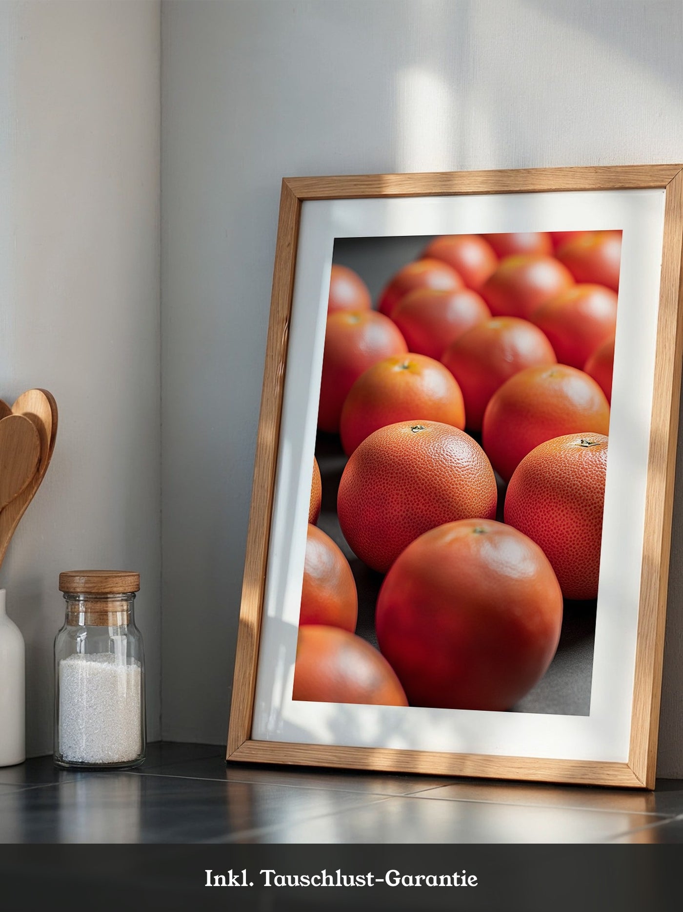 Grapefruits Nahaufnahme Farbspiel