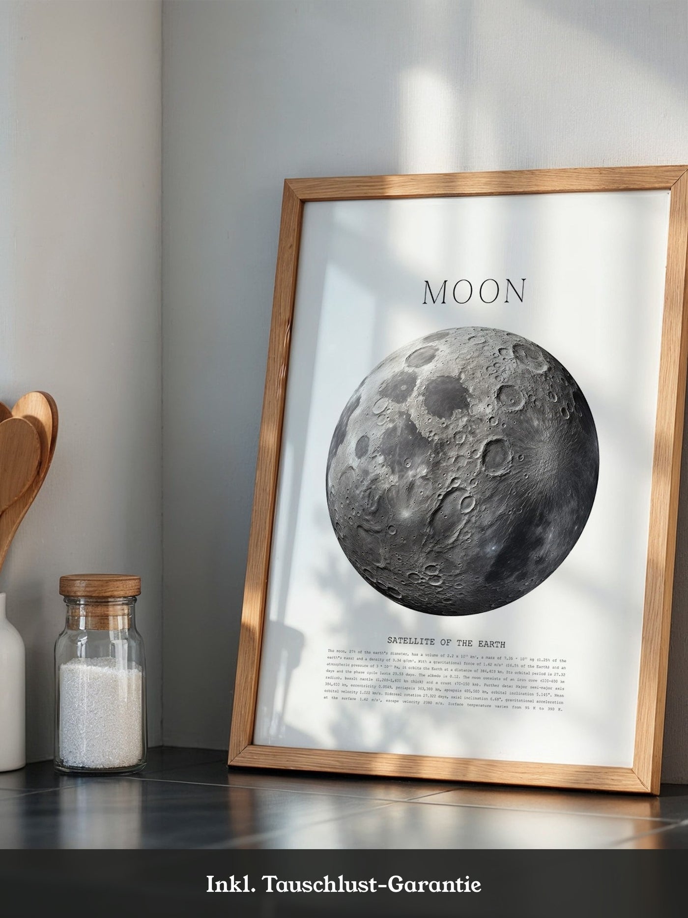 Mond grau Textur Detail