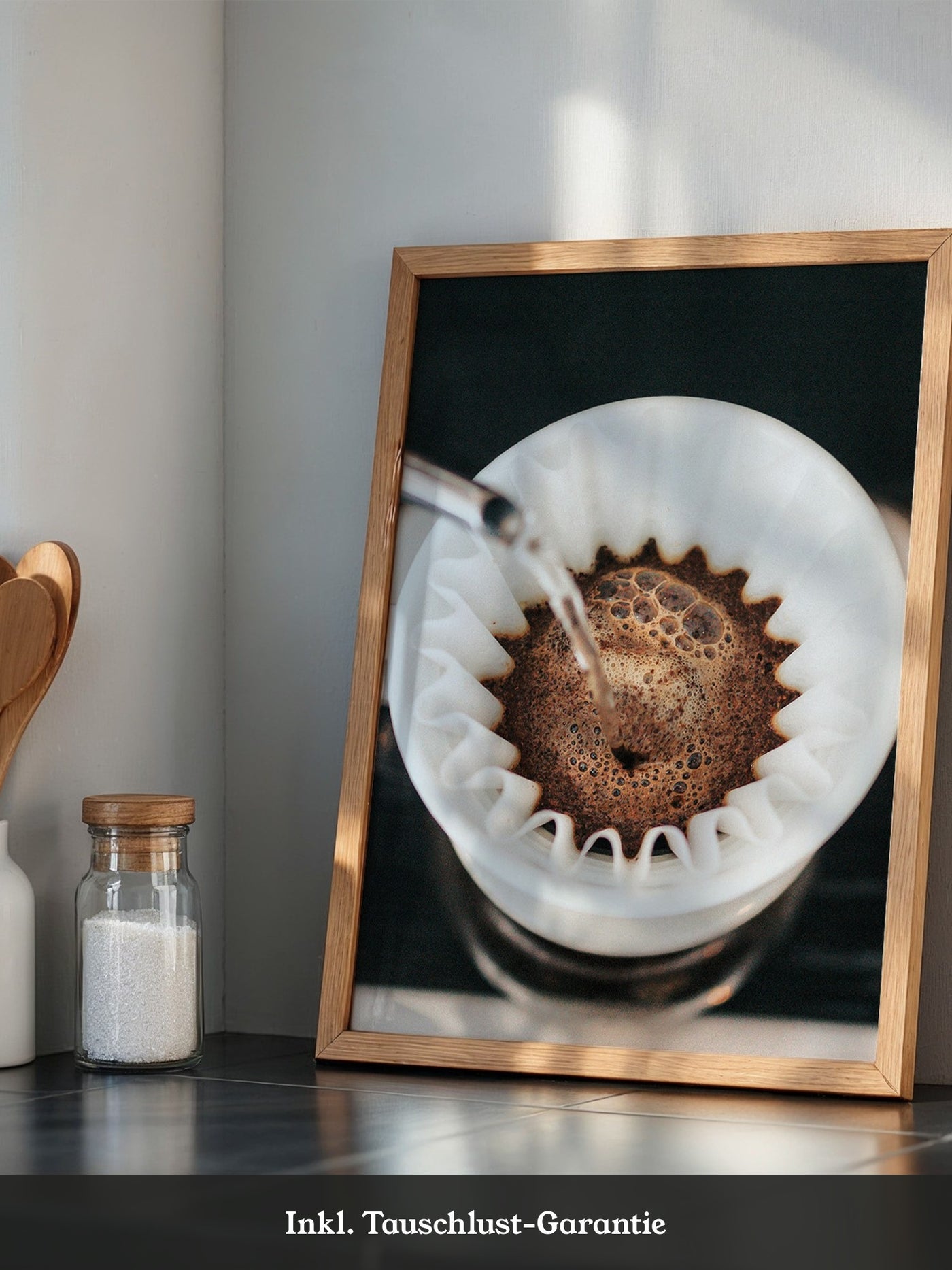Kaffeefilter Nahaufnahme Gießen