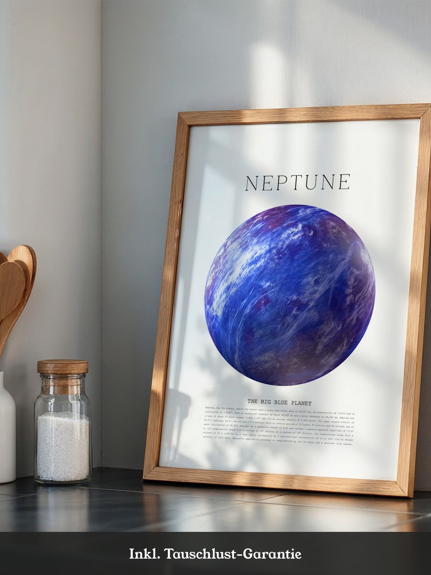 Neptun Kugel Blaues Universum