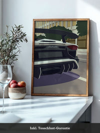 Sportwagen Heck Illustration