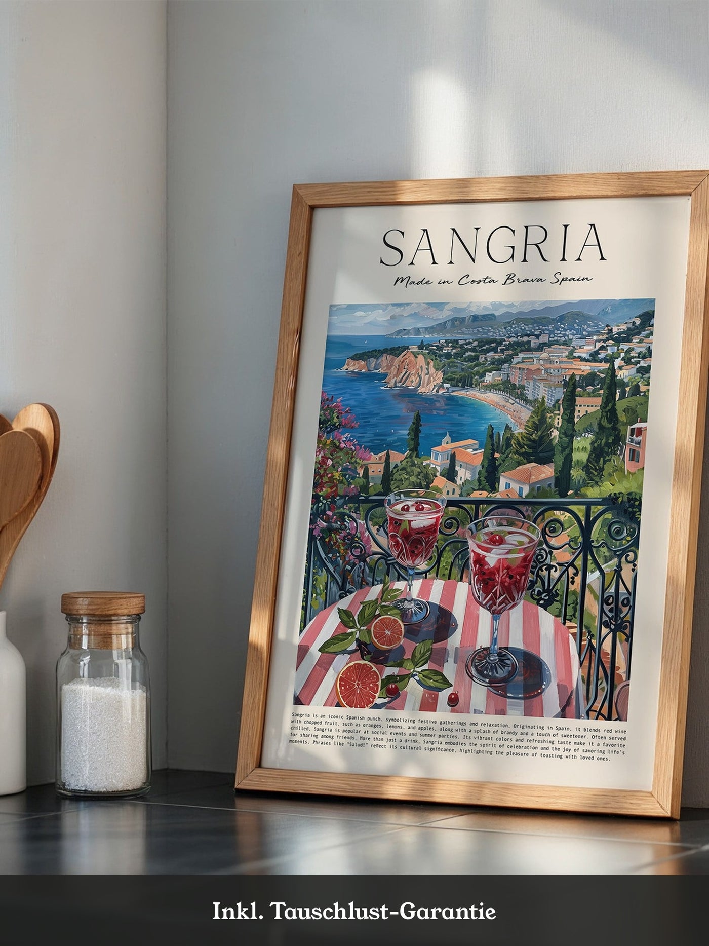Sangria Terrasse Küstenblick