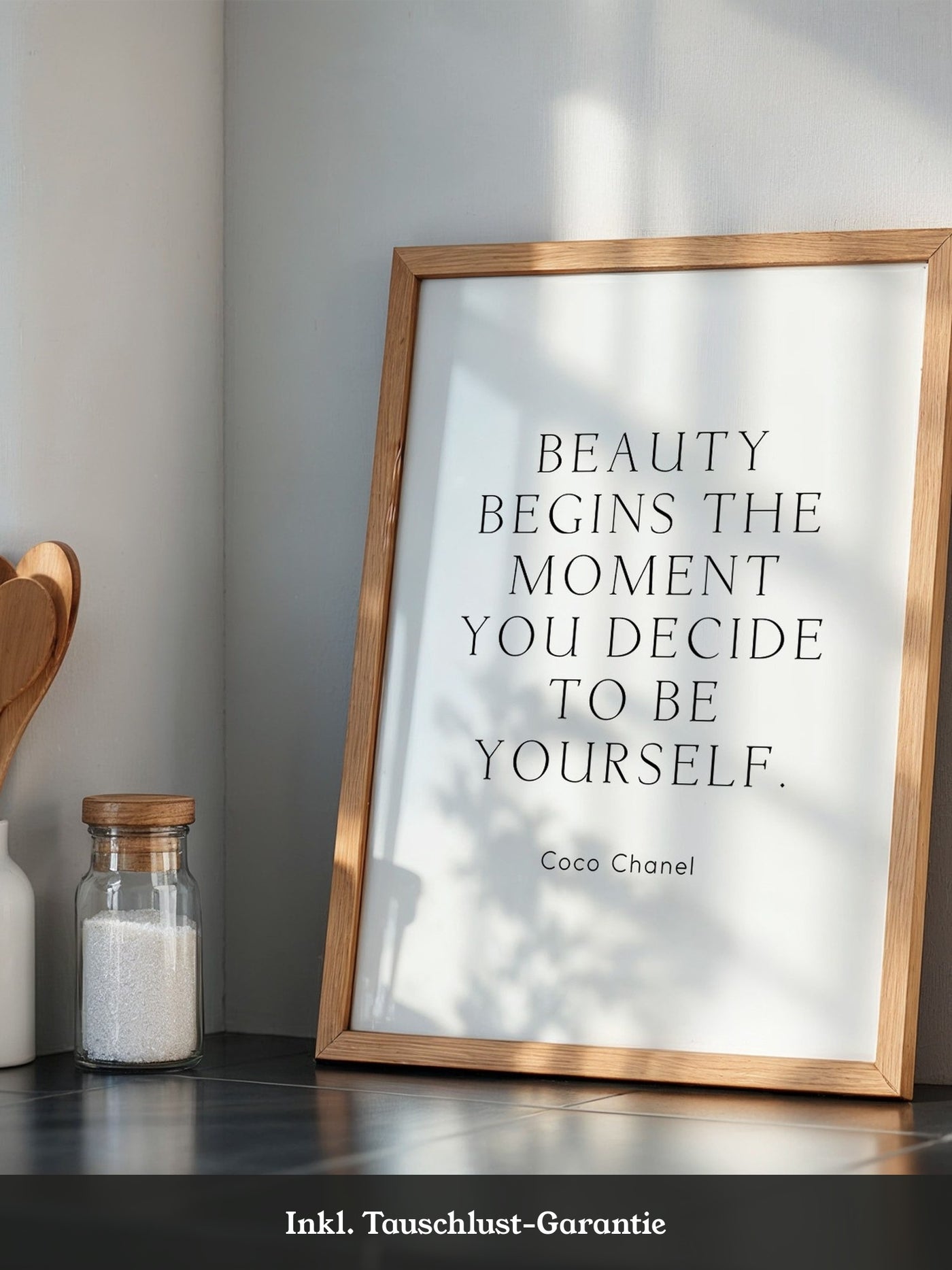 Zitat Coco Chanel Schlicht