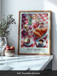 Französisches Frühstück Aquarell