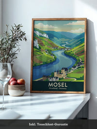 Mosellandschaft Pastellfarben