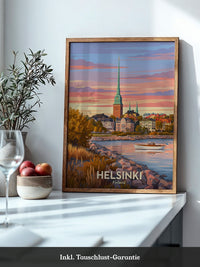 Helsinki Abendrot Skandinavisch
