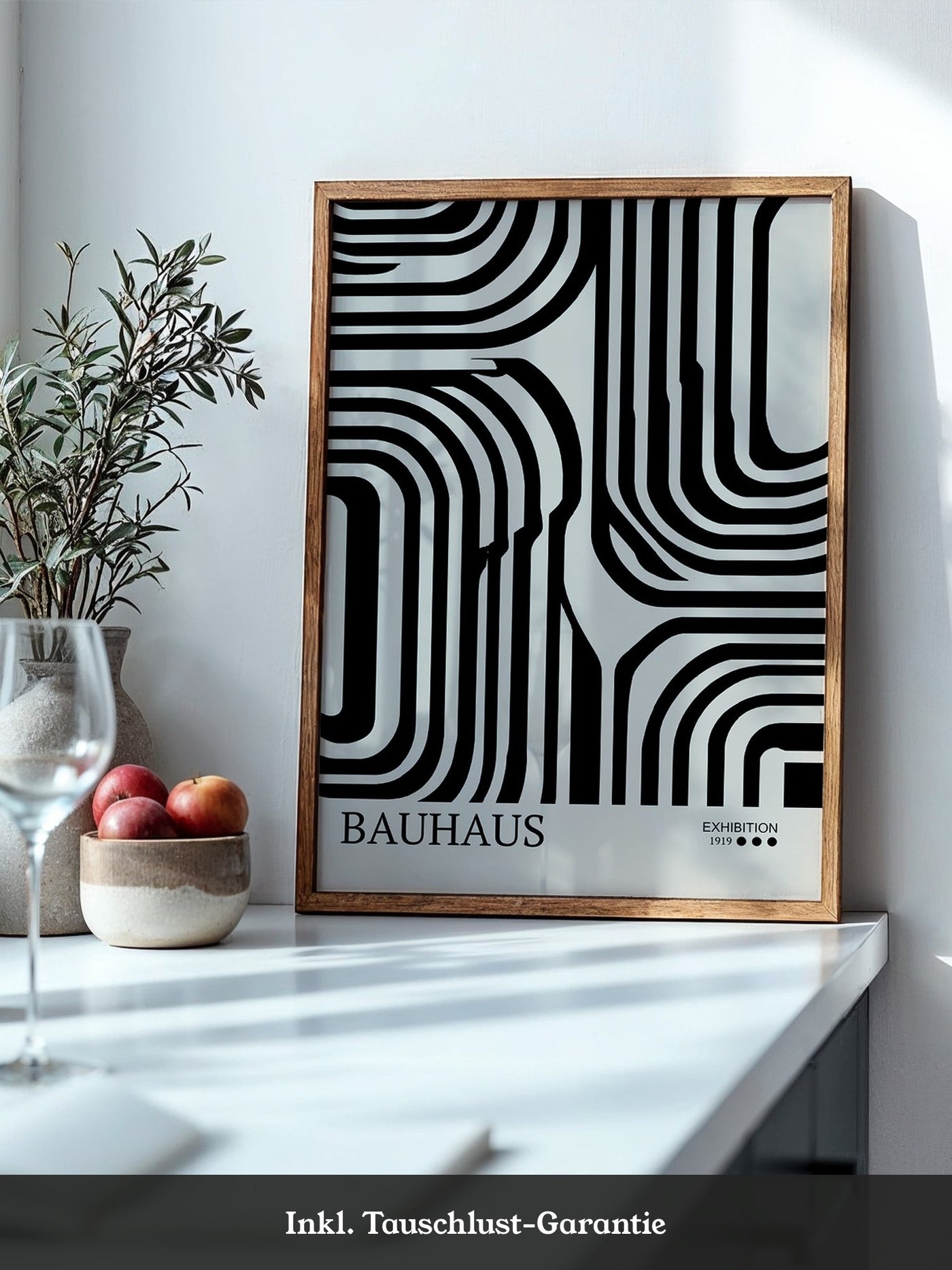 Bauhaus Linien Schwarzweißmuster