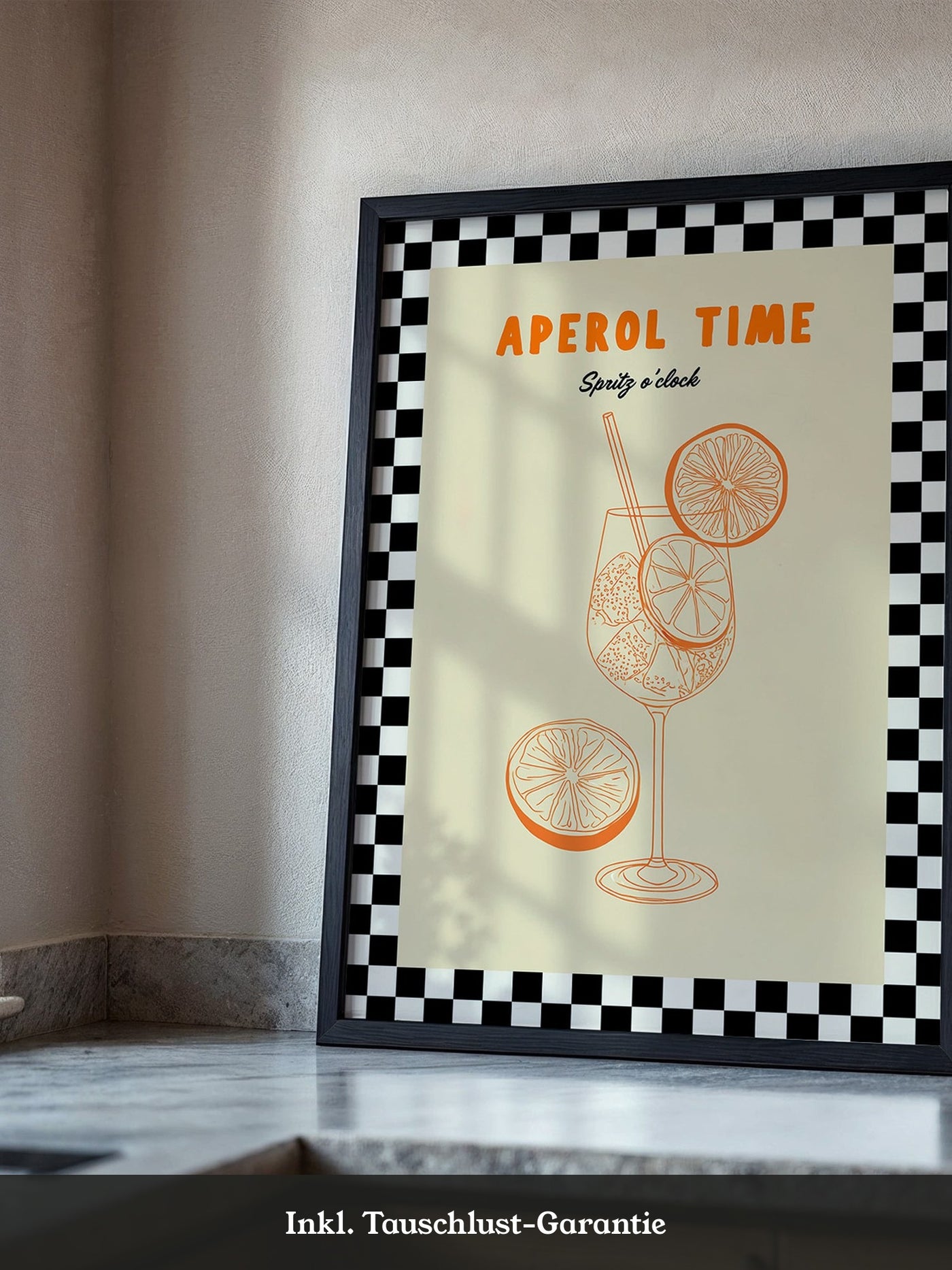 Aperol Spritz Retrozeichnung