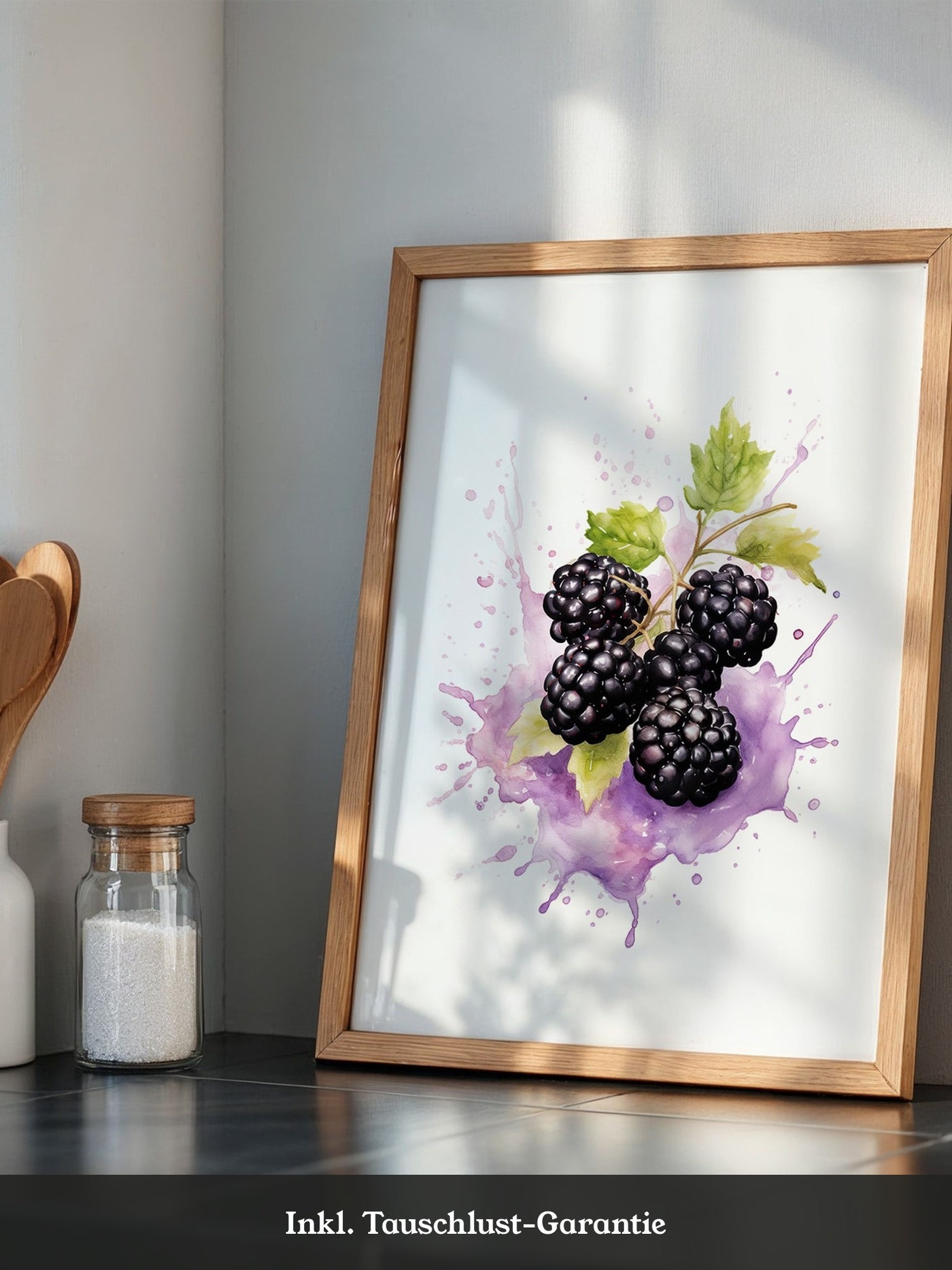 Brombeeren Aquarell Spritzer