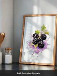 Brombeeren Aquarell Spritzer
