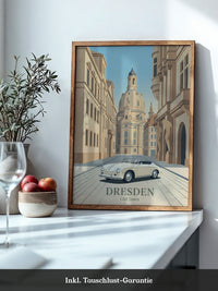 Dresden Altstadt Retroauto