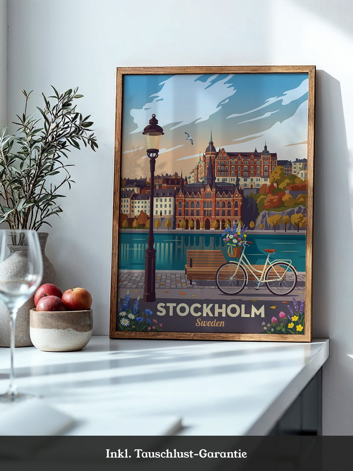 Stockholm Panorama Sonnenuntergang