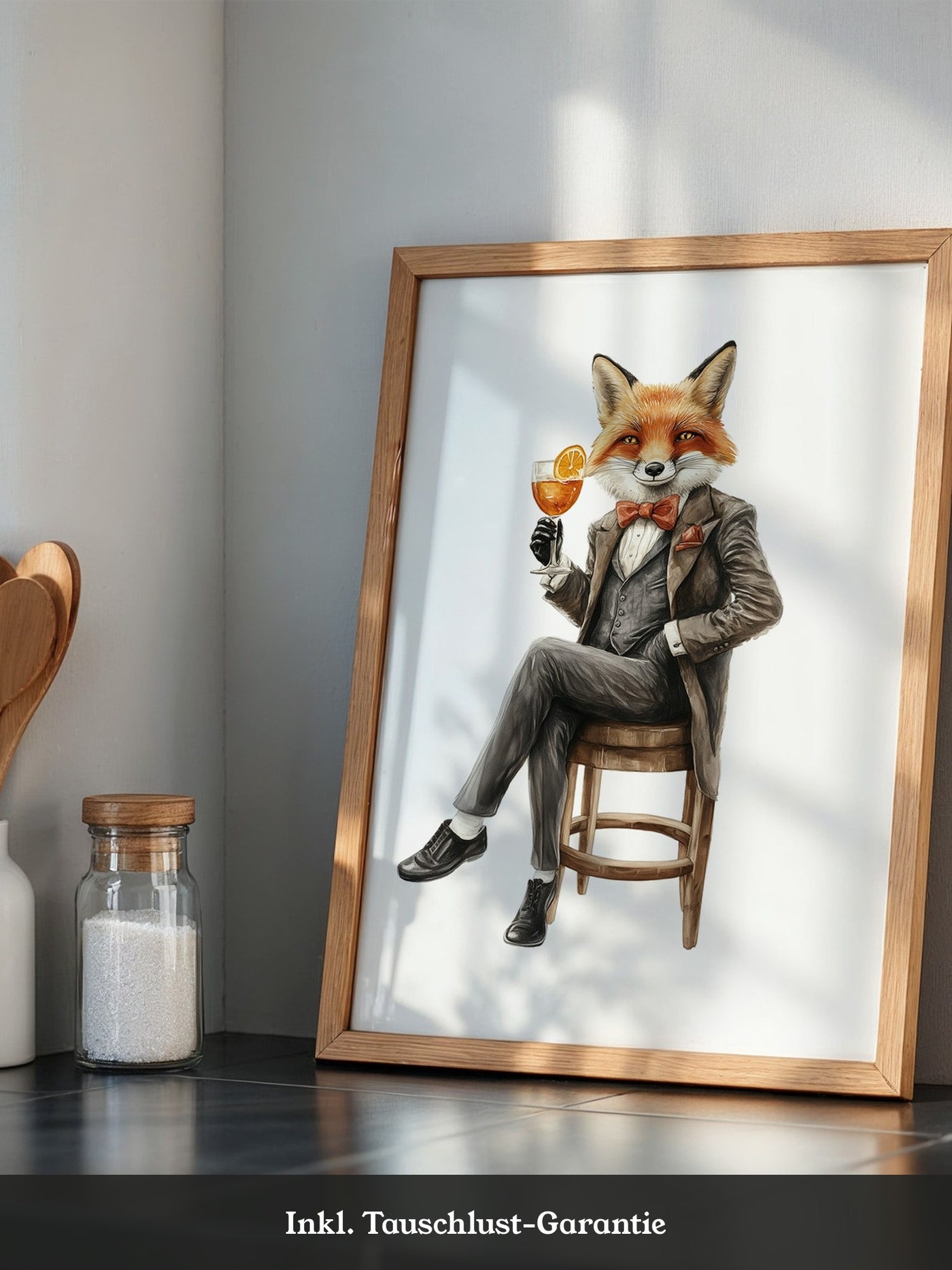 Fuchs im Anzug elegant
