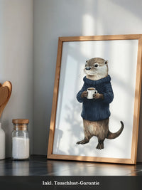 Otter im Pullover gemütlich